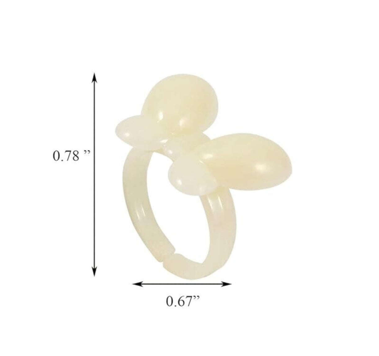 Butterfly Ring Nail Colour Display - 50pcs