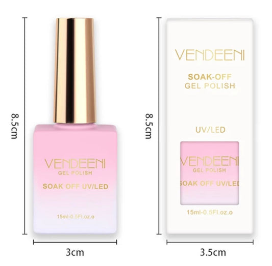 Vendeeni Gel Polish Set K14 Diamond + Free Colour Chart - 4 pcs set