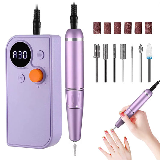 Portable Rechargeable Cordless Nail Drill Machine