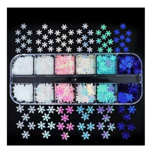 Snowflake Nail art