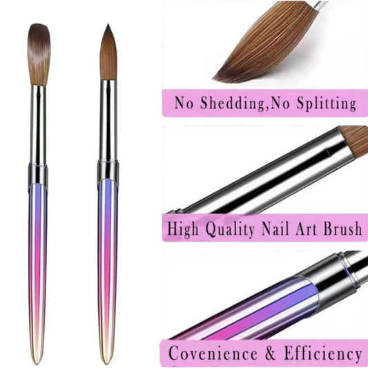 ACRYLIC BRUSH - 4PCS - RAINBOW