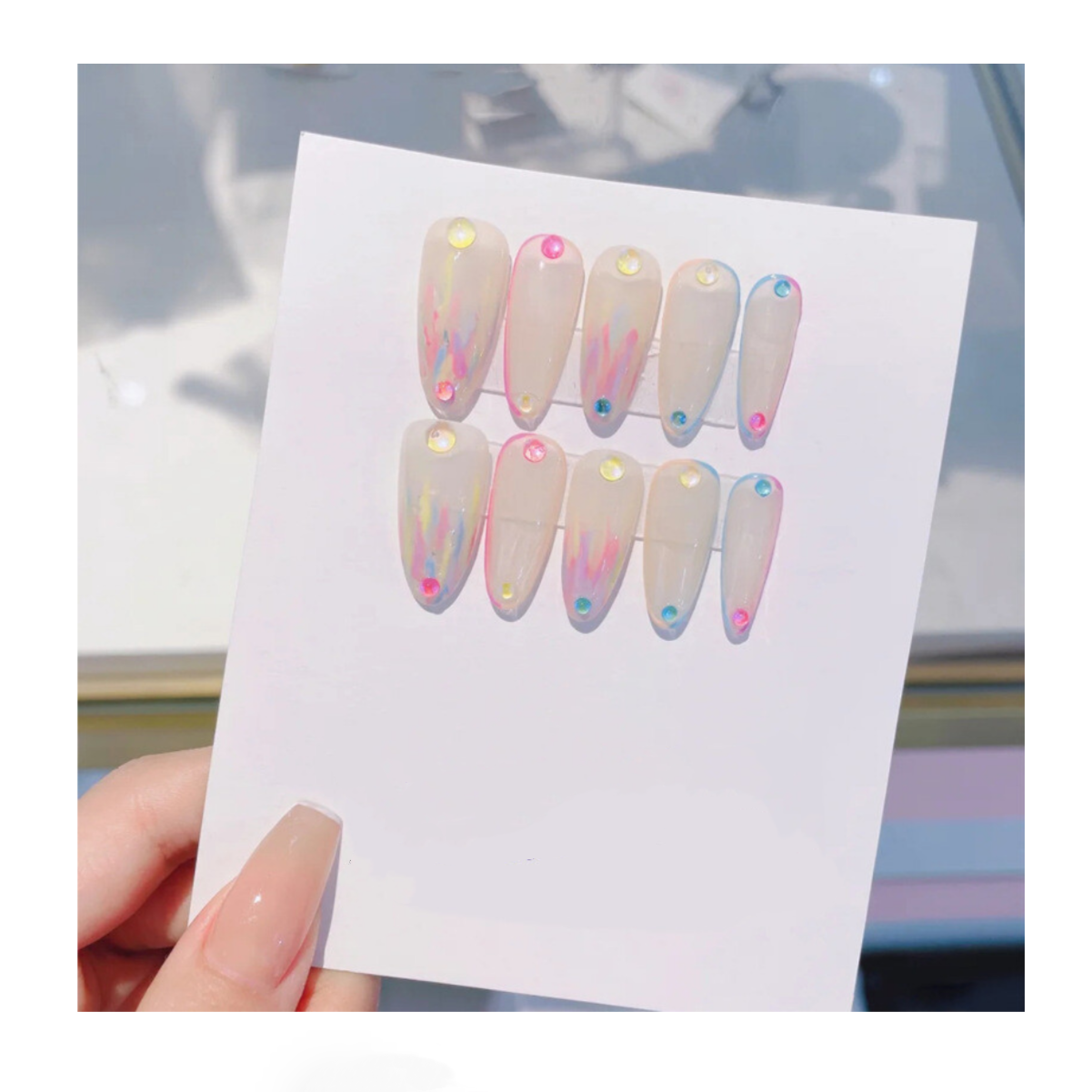 Mermaid Nail Decoration / Flat Bottom
