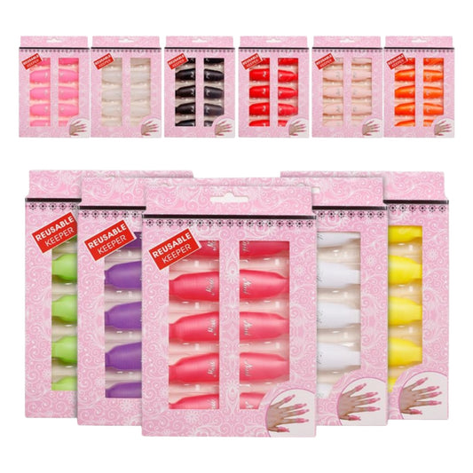 Re-usable plastic Remover Cap / Soak Off Clips - 10pcs set