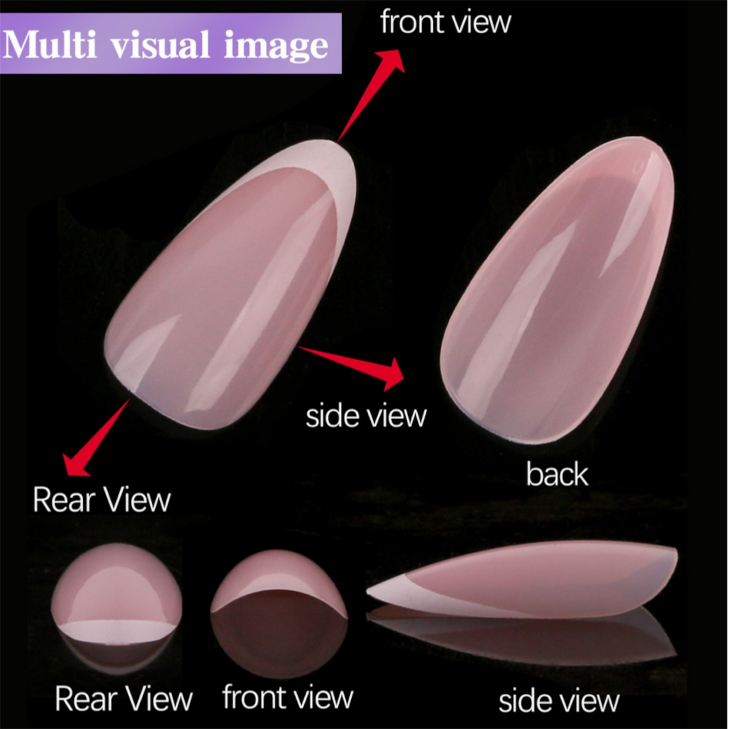 FRENCH TIPS - 120 PCS