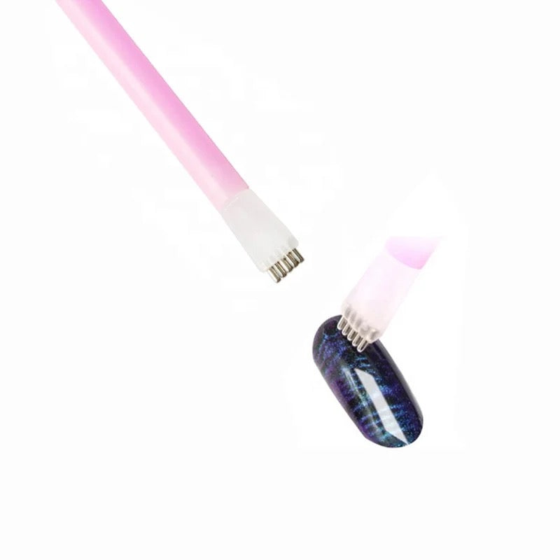 Double- Head Flower Cat Eye Magnet Pen