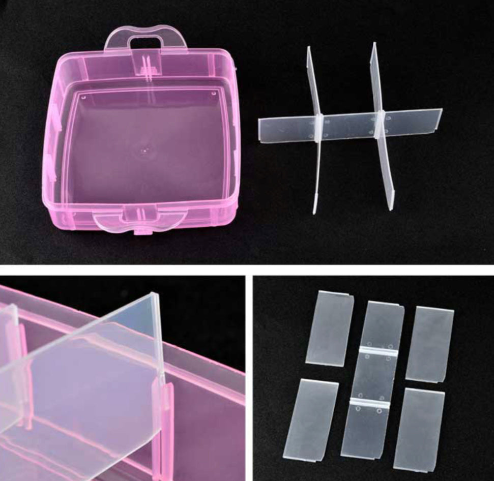 Plastic storage box - 3 layer 18 grid - Small