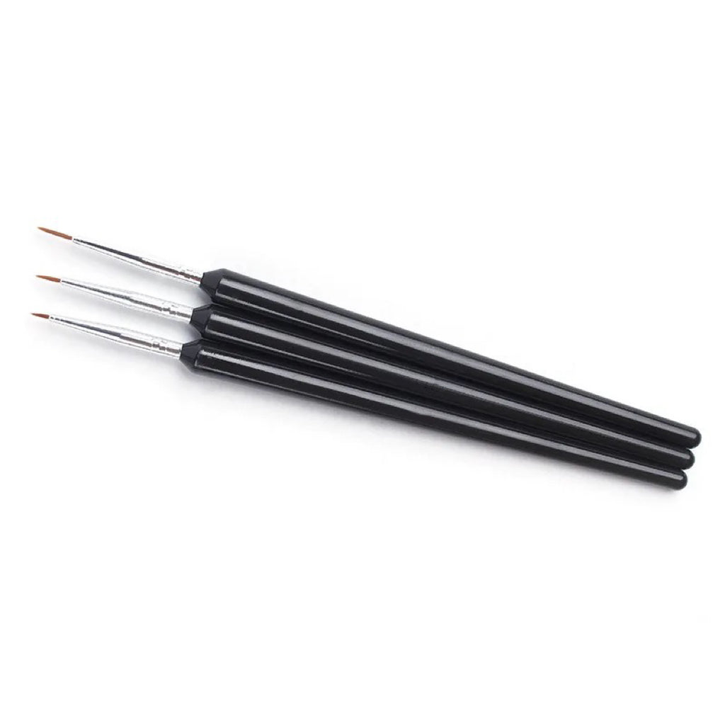 Black Nail Art Striping Brushes