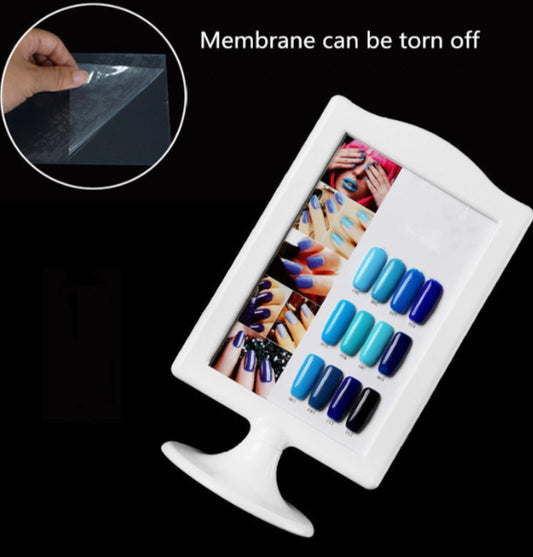 Nail Color Card Frame Display Swatch Panels