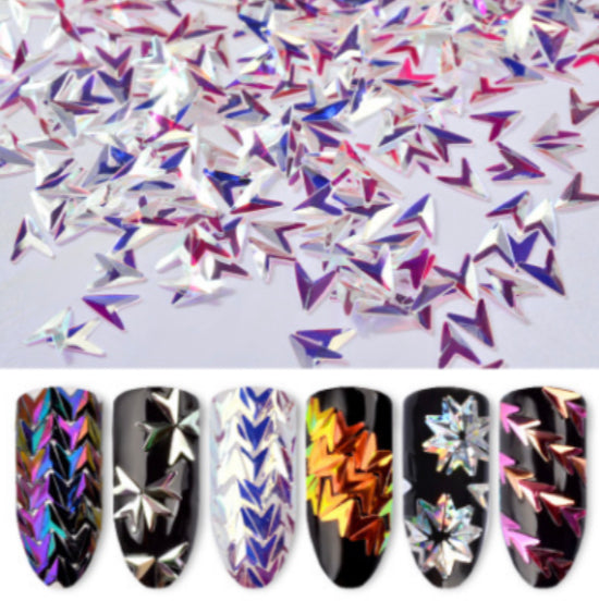 3D arrow stereo sequins