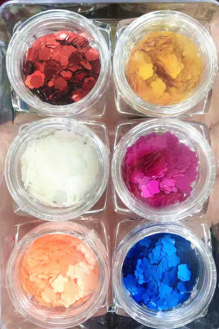 Flower Sequins - 6pcs