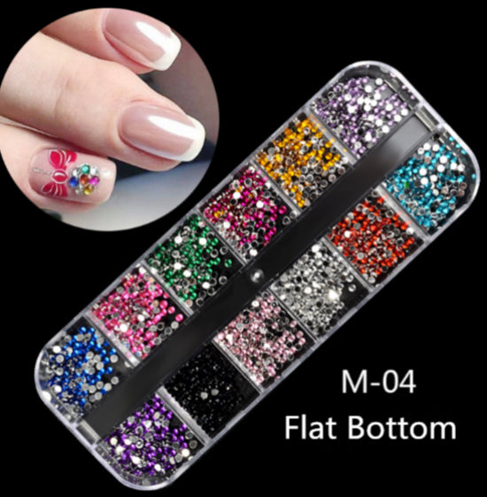 colors Diamonds Nail Decoration M-04