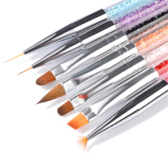 7pcs Diamonds Mianicure Brush