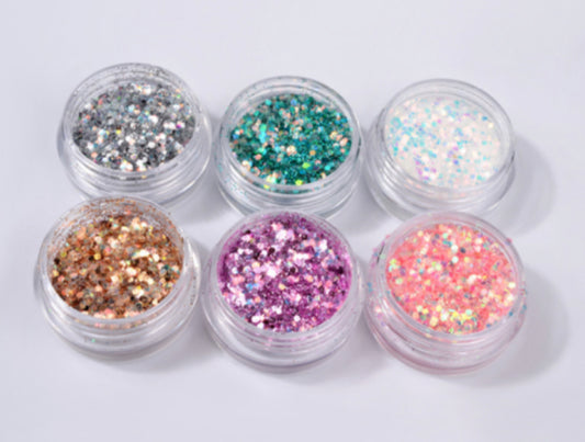 Magic glitter sequins - 6pcs