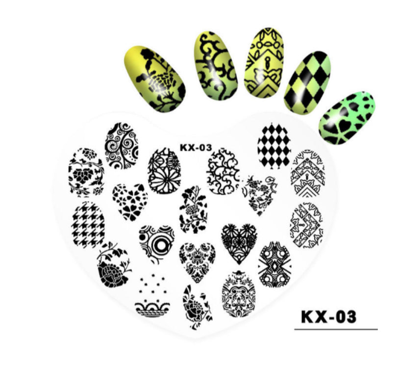 Plastic Heart Stamping Plate