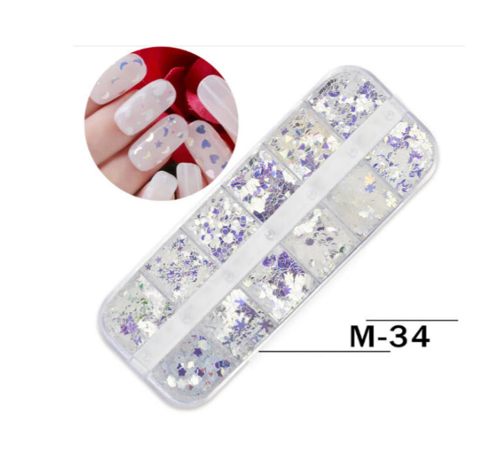 Grids Nail Decoration M-34