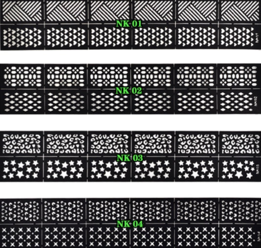 Strip Stencil Sticker - 20pcs