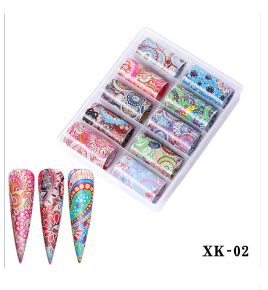X k Nail Foil Paper 4m *100cm