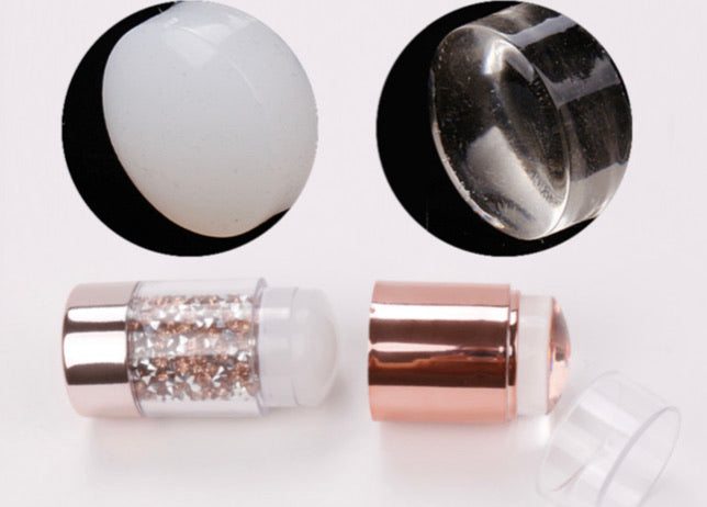 Silicone Diamond Handle Double Heads Stamper