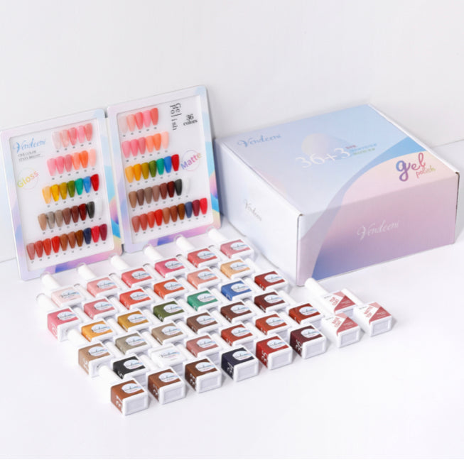 40 pcs Vendeeni UV Gel Polish Set +colour chart - 01