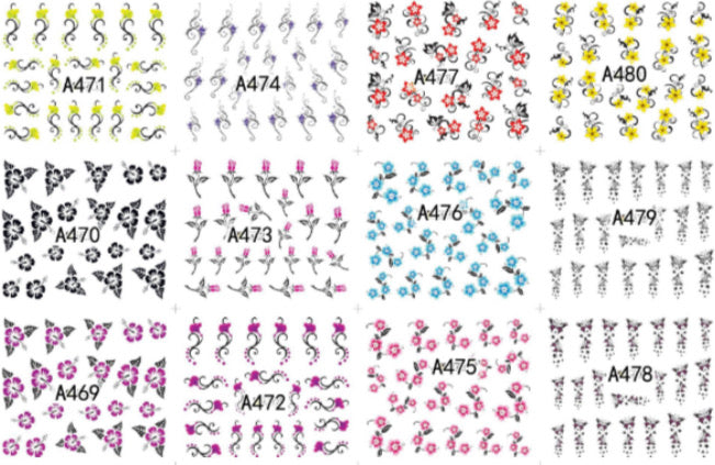 Petal flower sticker