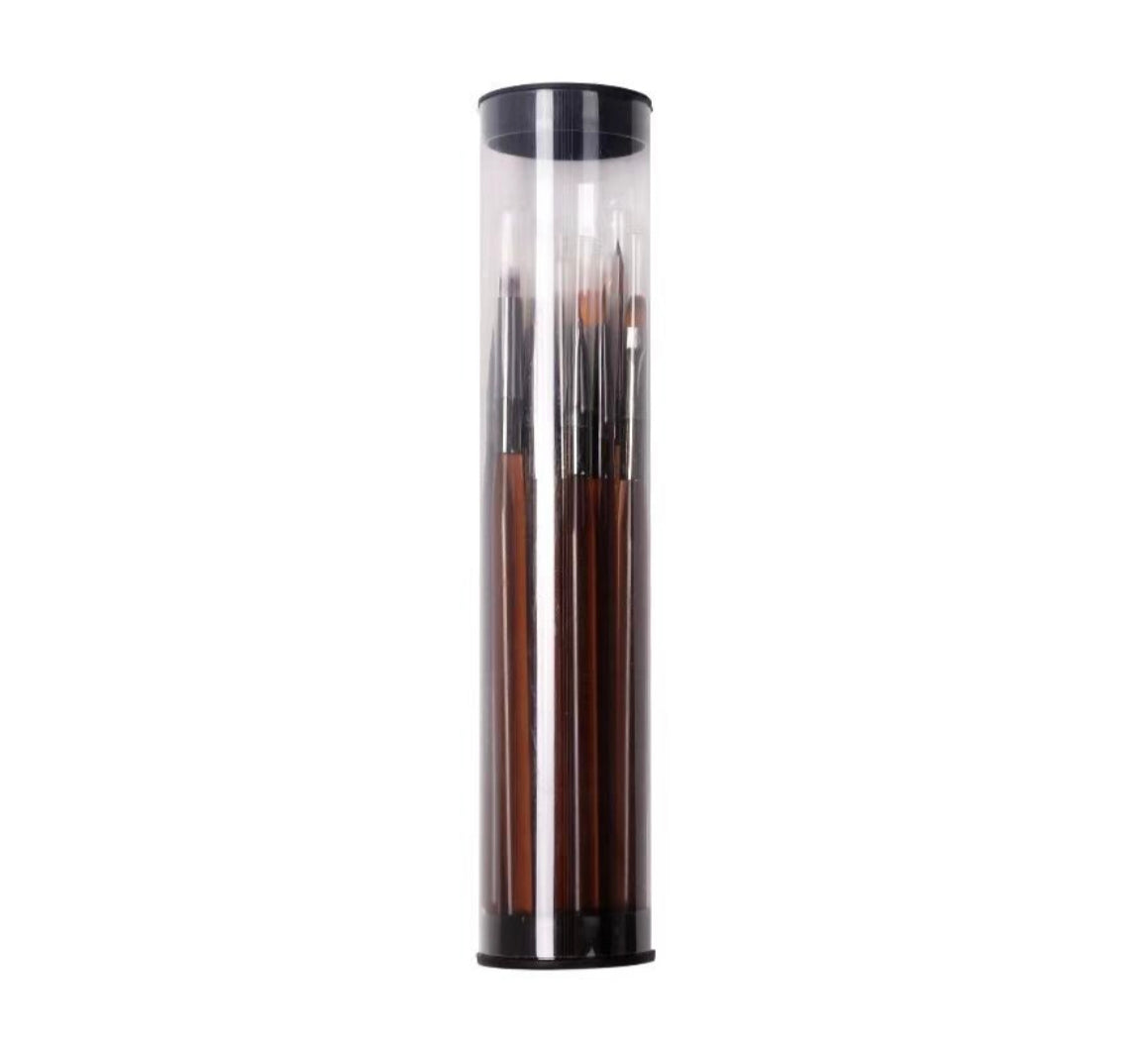 ART BRUSHES WITH ROUND CASE