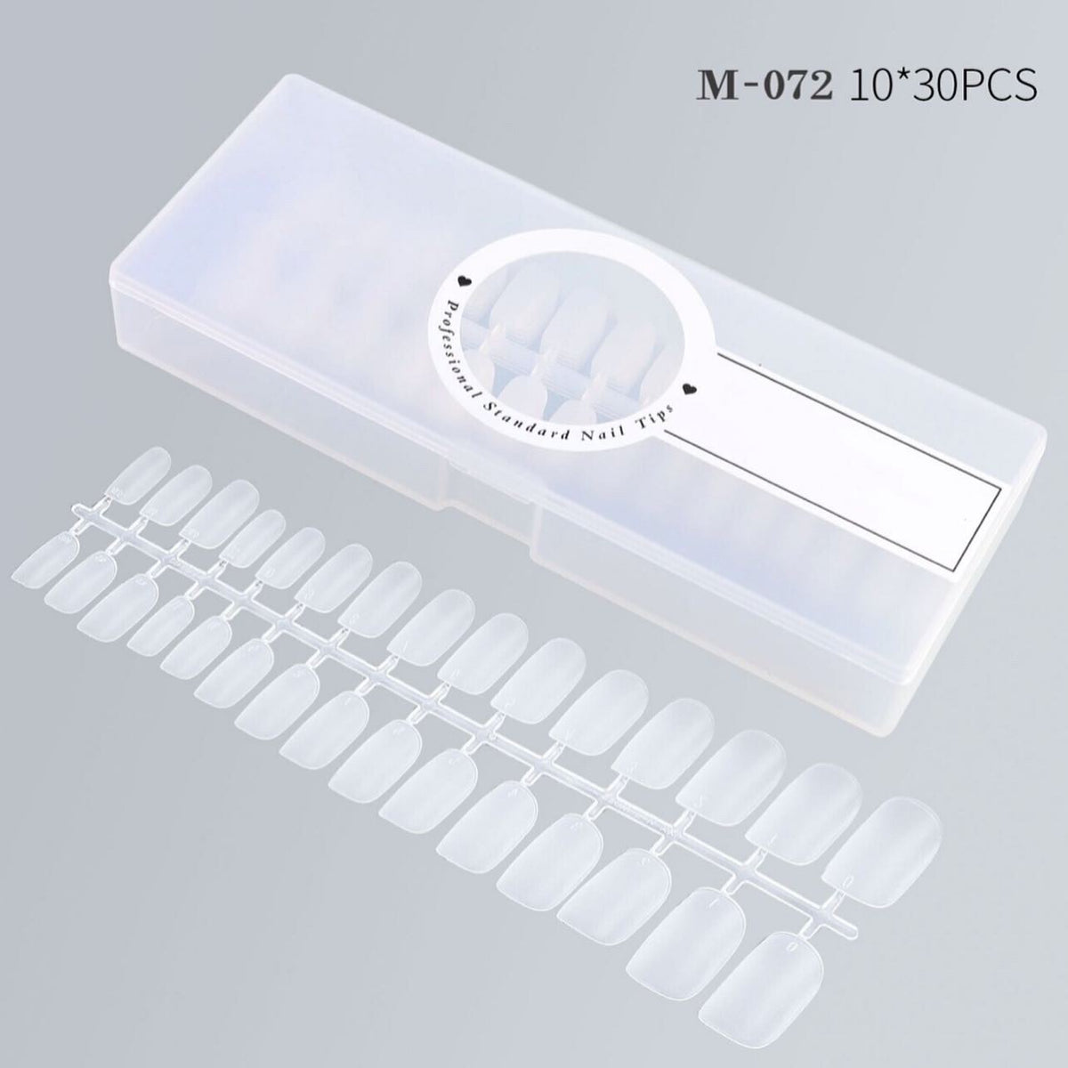 Full Cover Medium Soft Clear Tips - 300pcs