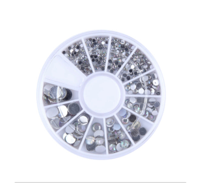 Mix Size Diamonds Wheel Art