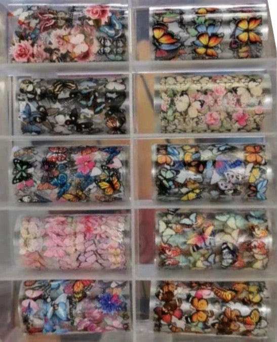 Butterfly Nail Foil Paper #6188