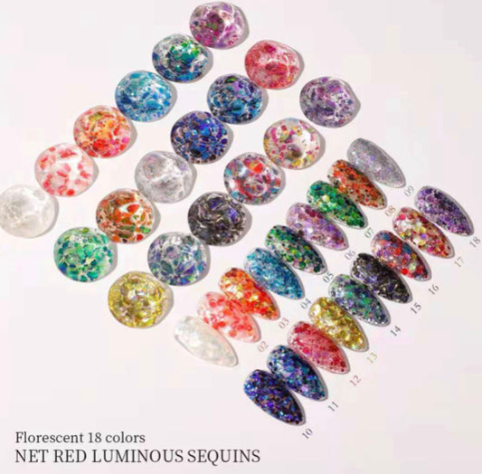 Glow in the dark Glitter Gel