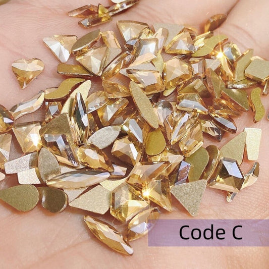 Shaped Rhinestone - 50pcs mixed
