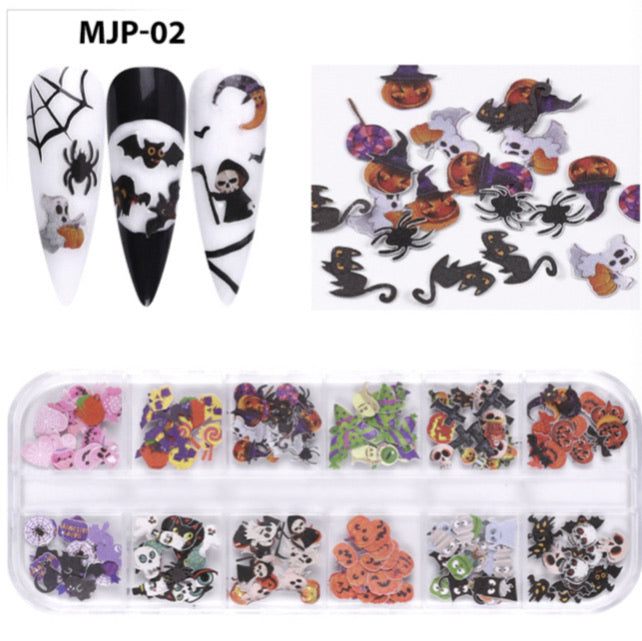 12 Grids Slice Nail Art Box