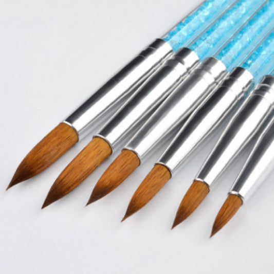6pcs - Blue Diamonds Acrylic Brush