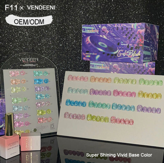 VENDEENI UV GEL POLISH - 15 pcs SET - F11