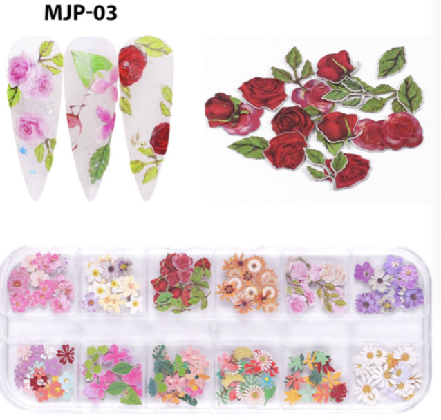 12 Grids Slice Nail Art Box