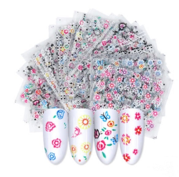 Different sticker Set - 50 pcs 3D