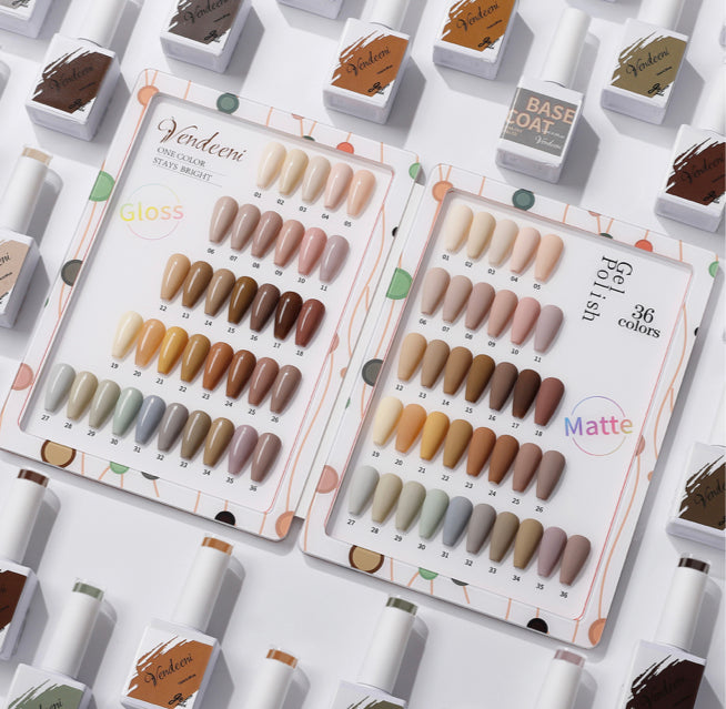 40 pcs Vendeeni UV Gel Polish Set + colour chart - 07
