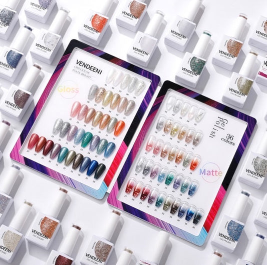 40 pcs Vendeeni UV Gel Polish Set + colour chart - 04