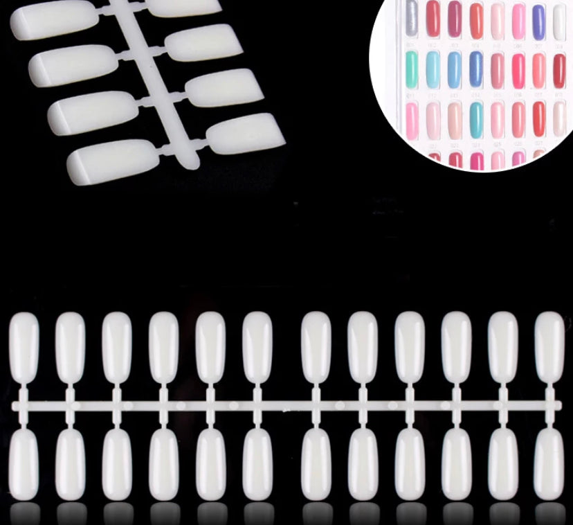120pc COLOUR DISPLAY BOOK NAILS