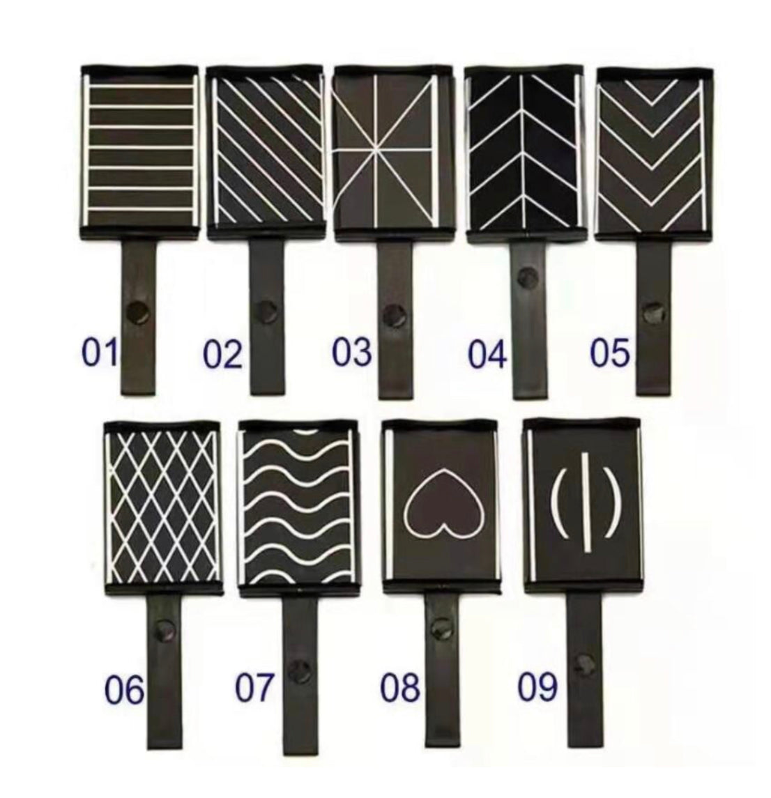 Black Pattern Magnet