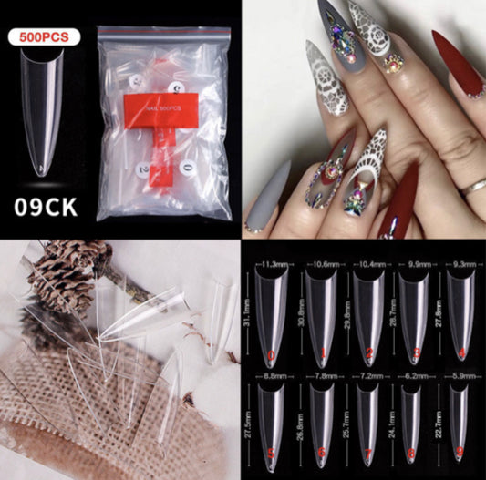 Stiletto Tips - 120pcs Box