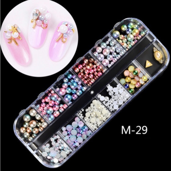 12 Grids Nail Decoration M-29