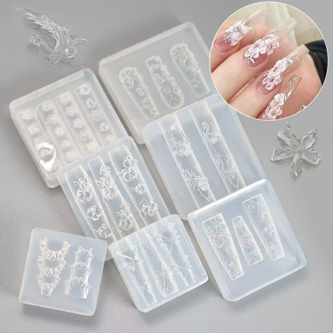 FULL NAIL SILICONE MOULDS