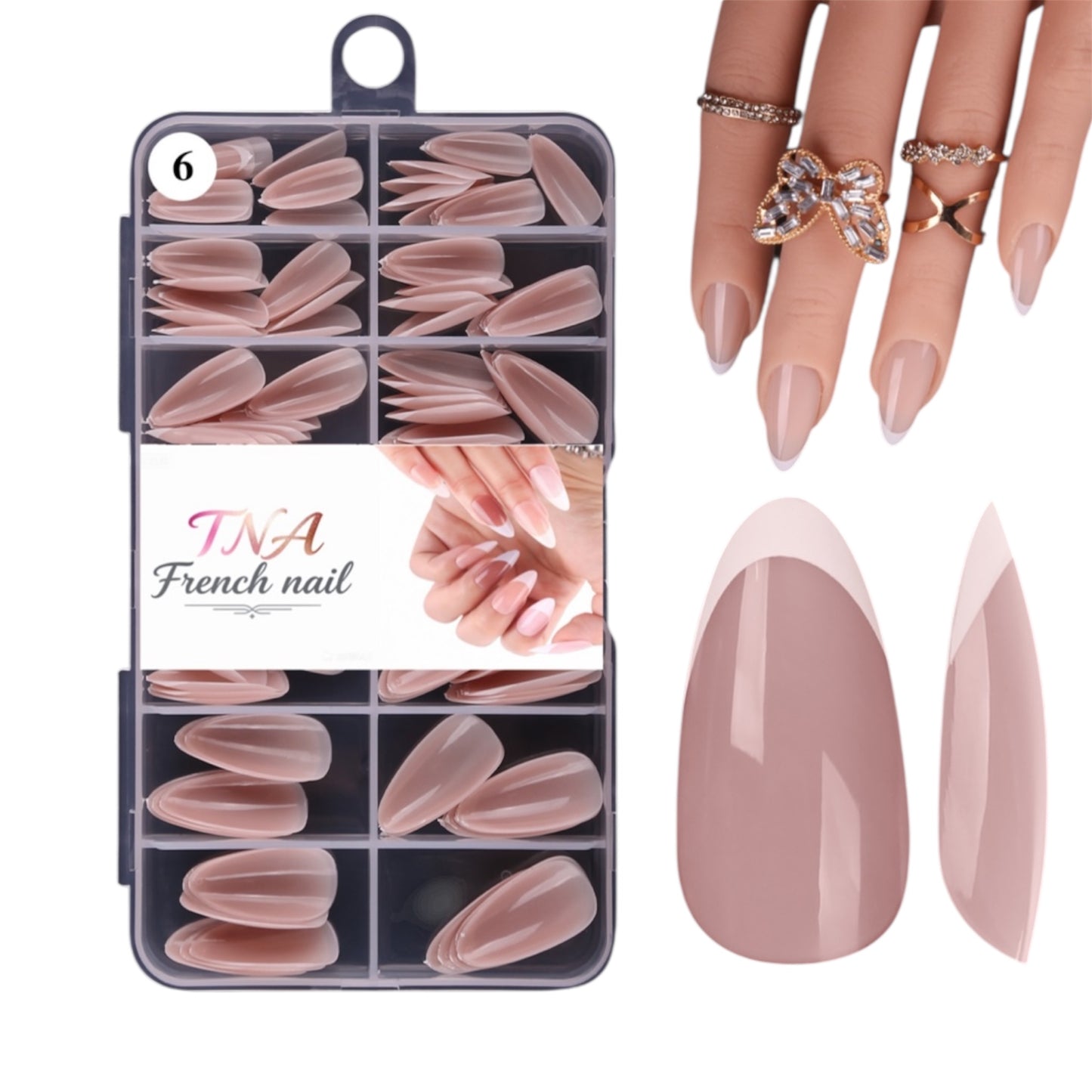 FRENCH TIPS - 120 PCS