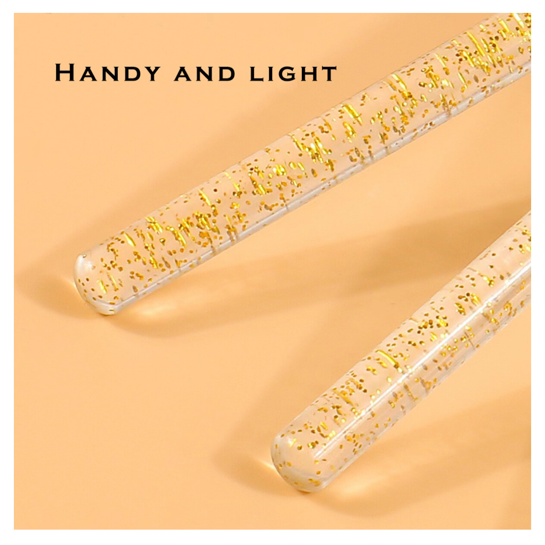 7 pcs Gold Glitter Gel Brush set