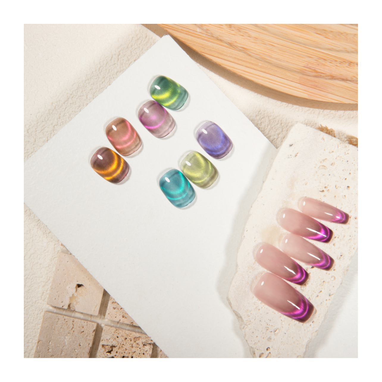 Vendeeni Laser Rainbow Cat Eye Gel Polish - 15ml