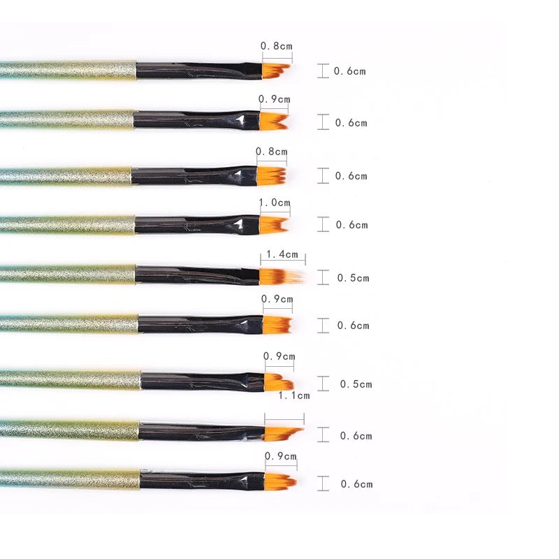 Manicure Art Brush - 9 pcs Set