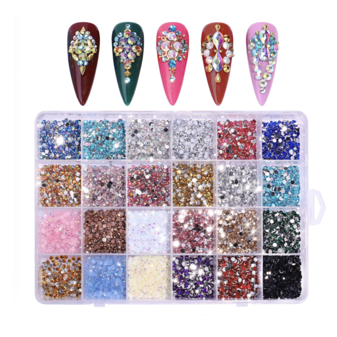 24 Different Colours Rhinestones - 3500PCS