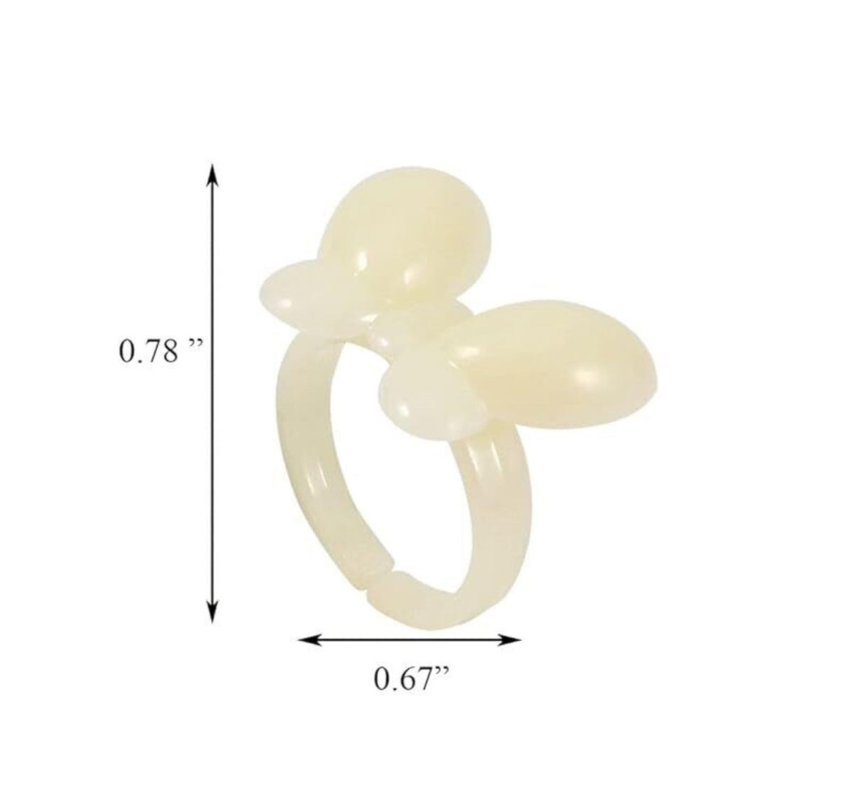 Butterfly Ring Nail Colour Display - 50pcs