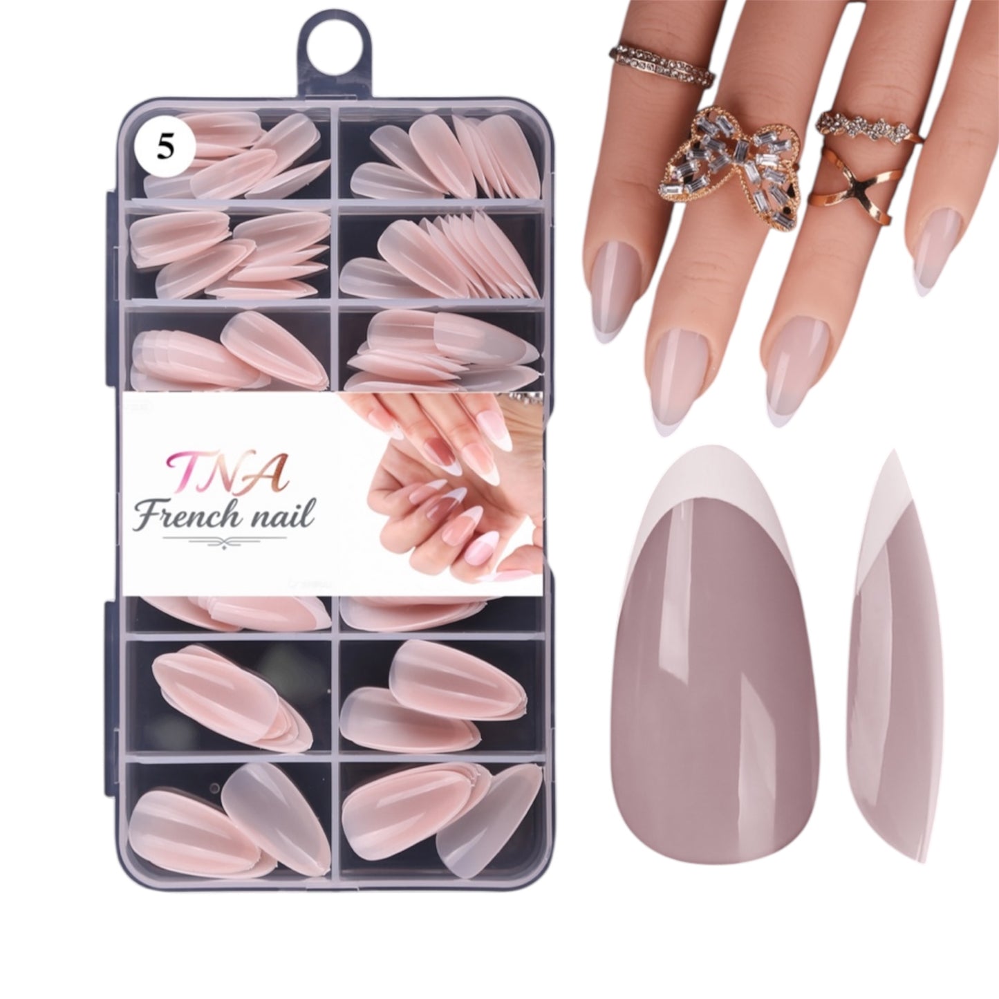 FRENCH TIPS - 120 PCS