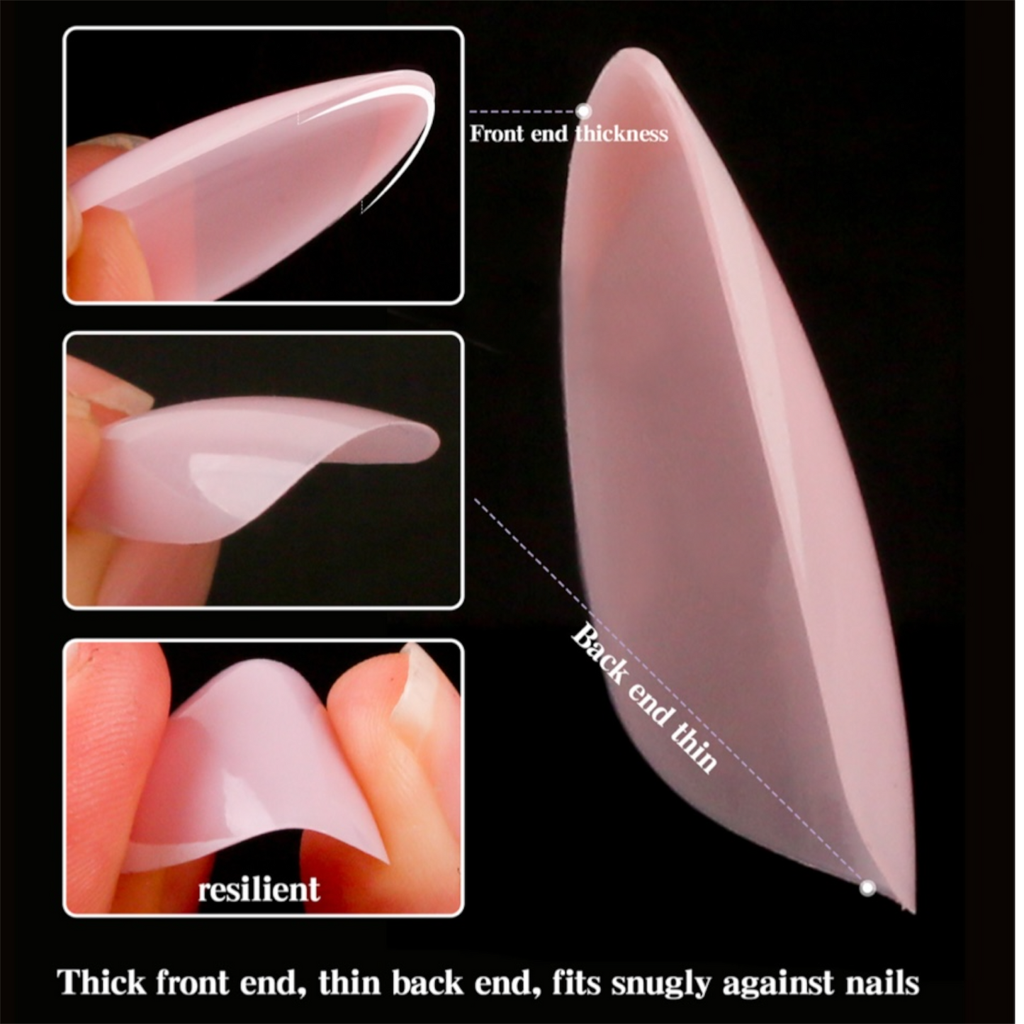 FRENCH TIPS - 120 PCS
